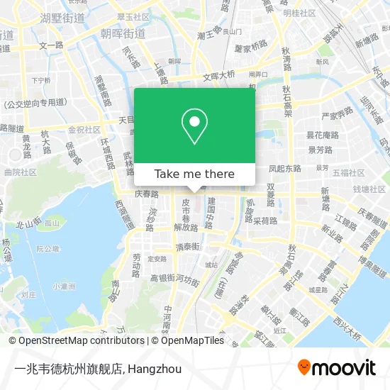 一兆韦德杭州旗舰店 map