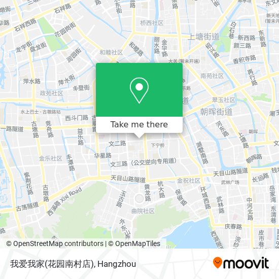 我爱我家(花园南村店) map