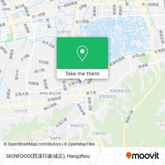 SKINFOOD(西溪印象城店) map
