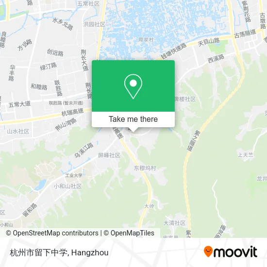 杭州市留下中学 map