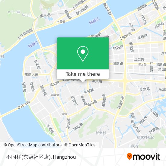 不同样(东冠社区店) map