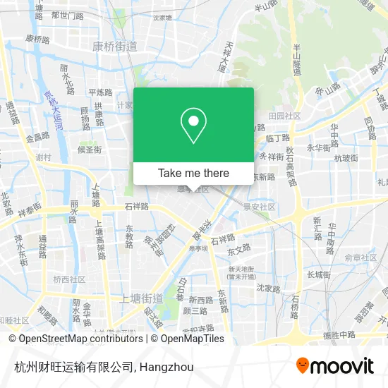 杭州财旺运输有限公司 map