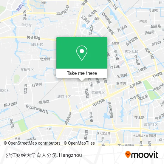 浙江财经大学育人分院 map