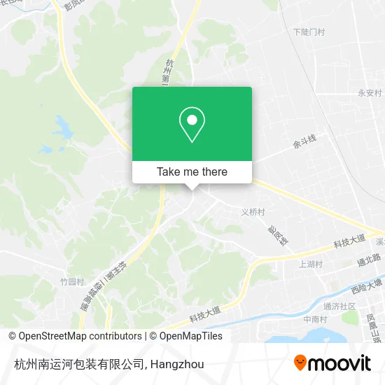 杭州南运河包装有限公司 map