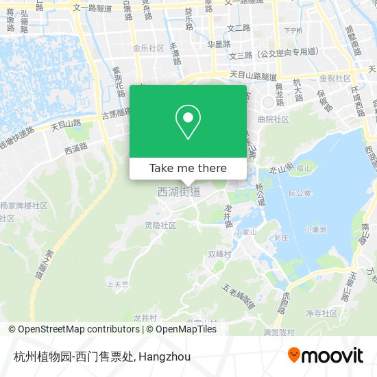 杭州植物园-西门售票处 map