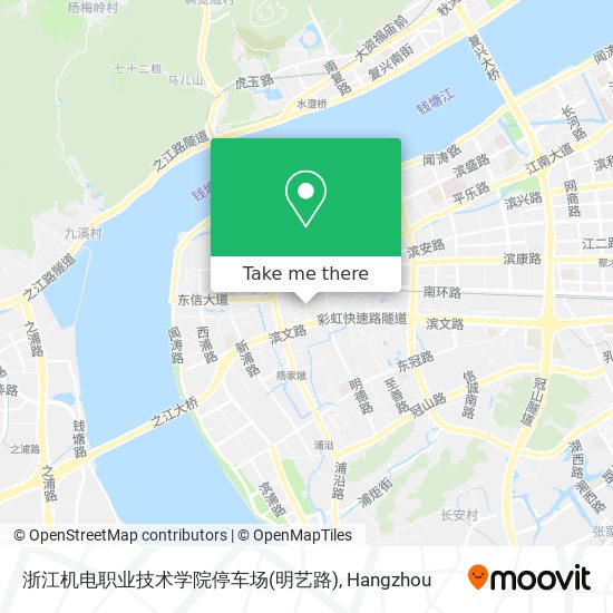 浙江机电职业技术学院停车场(明艺路) map