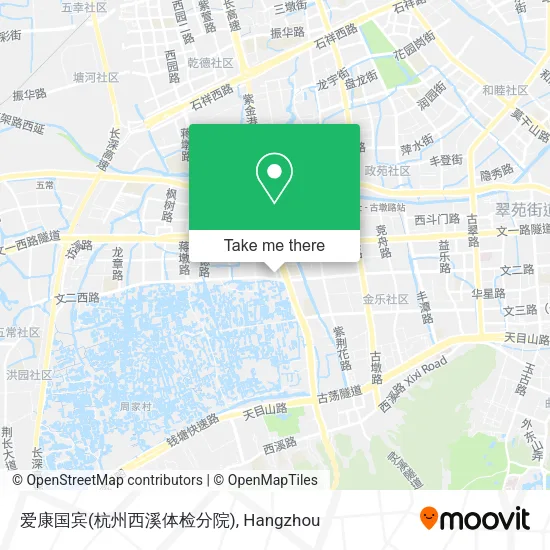 爱康国宾(杭州西溪体检分院) map