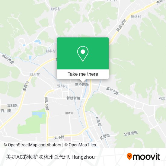 美妍AC彩妆护肤杭州总代理 map