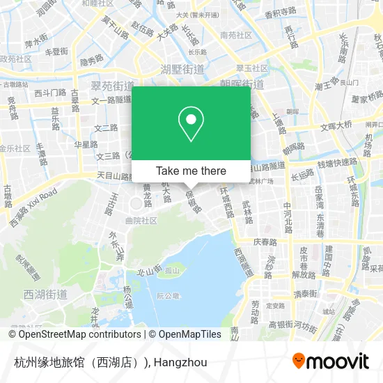 杭州缘地旅馆（西湖店）) map