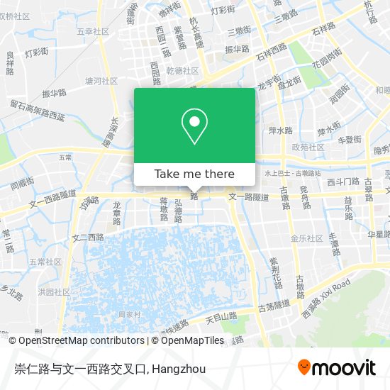 崇仁路与文一西路交叉口 map
