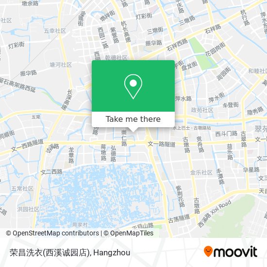 荣昌洗衣(西溪诚园店) map