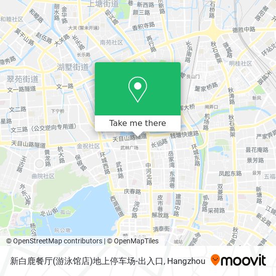 新白鹿餐厅(游泳馆店)地上停车场-出入口 map