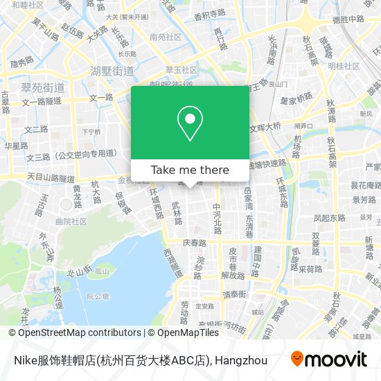 Nike服饰鞋帽店(杭州百货大楼ABC店) map