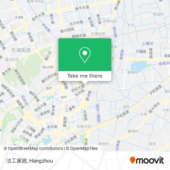 洁工家政 map