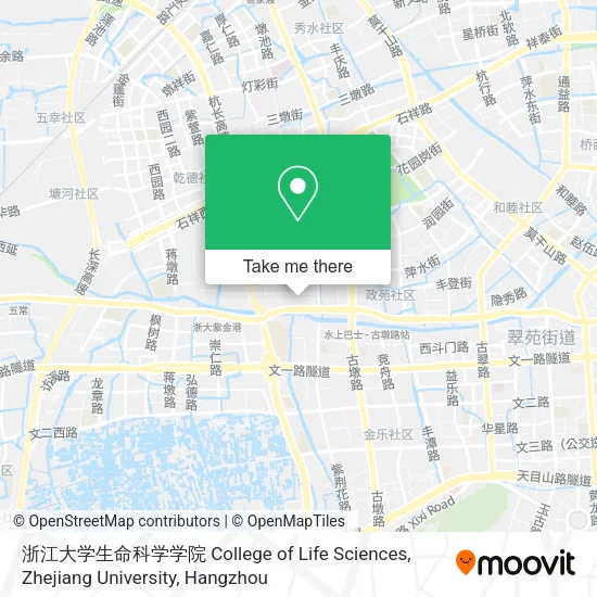 浙江大学生命科学学院 College of Life Sciences, Zhejiang University map