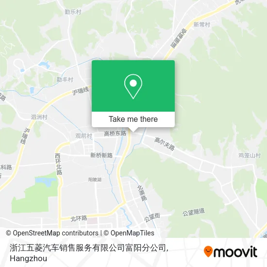 浙江五菱汽车销售服务有限公司富阳分公司 map
