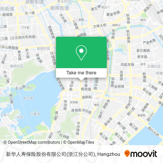 新华人寿保险股份有限公司(浙江分公司) map