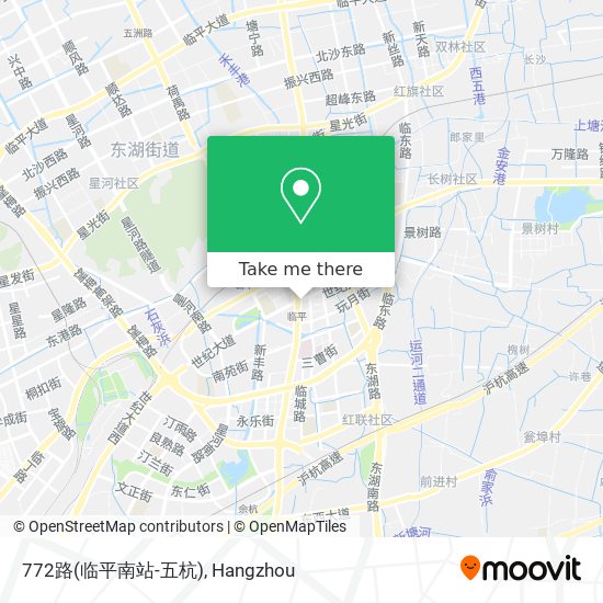 772路(临平南站-五杭) map