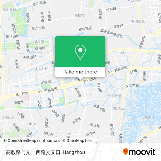 高教路与文一西路交叉口 map