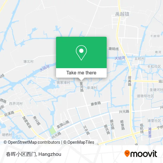 春晖小区西门 map