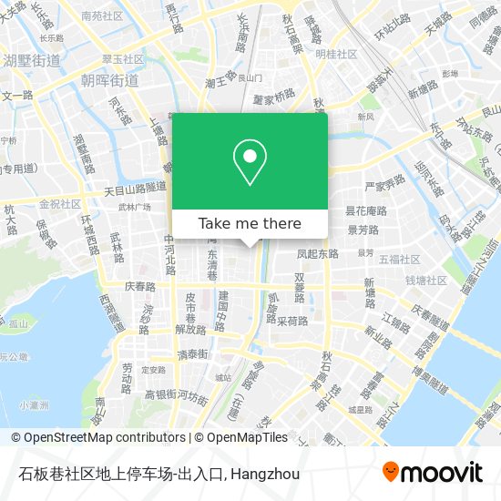 石板巷社区地上停车场-出入口 map