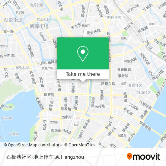 石板巷社区-地上停车场 map
