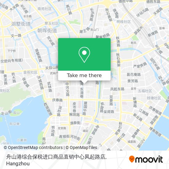 舟山港综合保税进口商品直销中心凤起路店 map