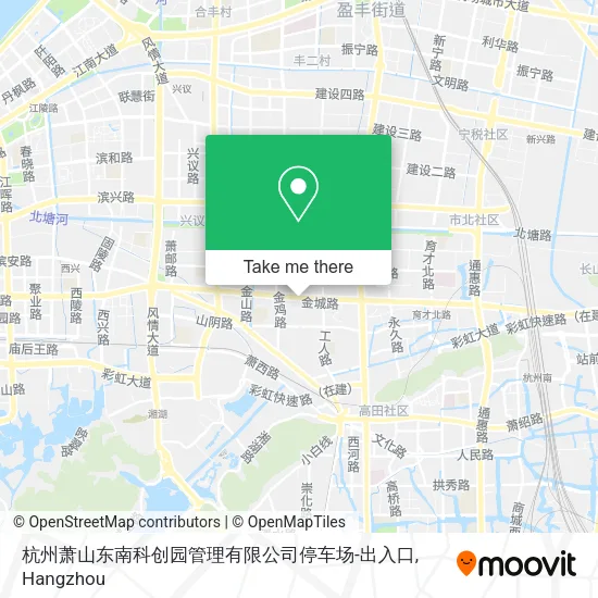 杭州萧山东南科创园管理有限公司停车场-出入口 map