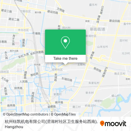 杭州钰凯机电有限公司(涝湖村社区卫生服务站西南) map