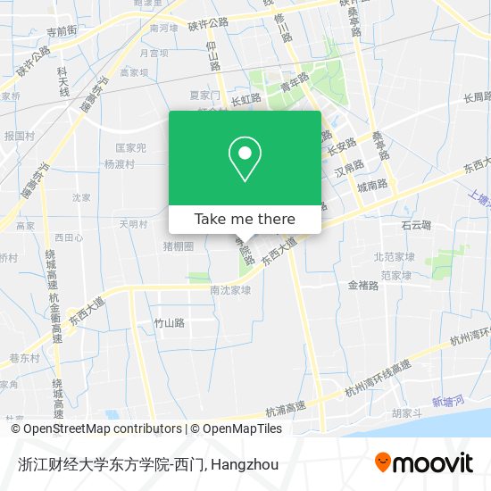 浙江财经大学东方学院-西门 map