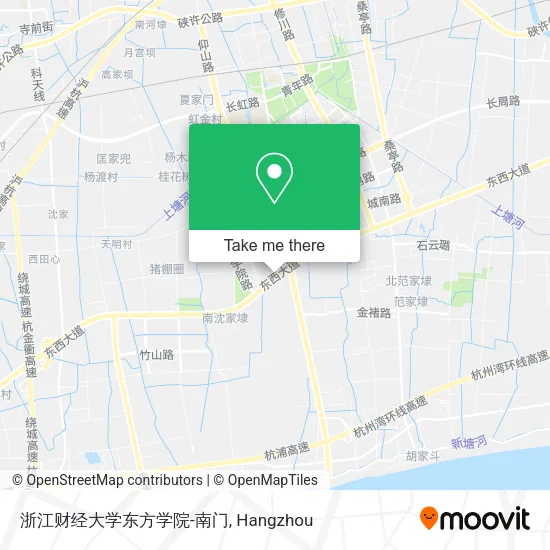 浙江财经大学东方学院-南门 map