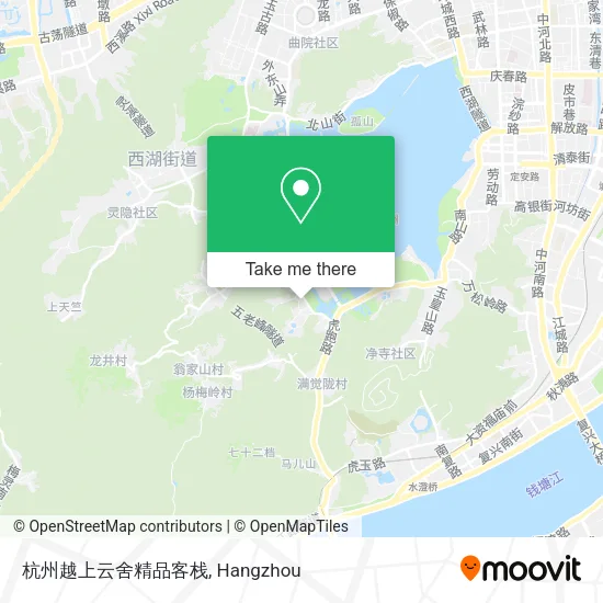 杭州越上云舍精品客栈 map