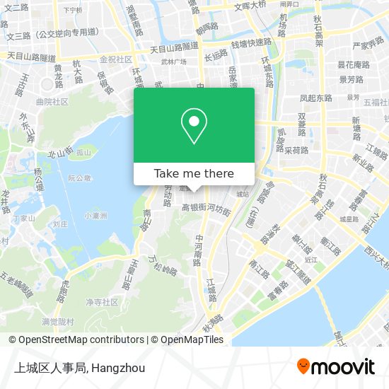上城区人事局 map