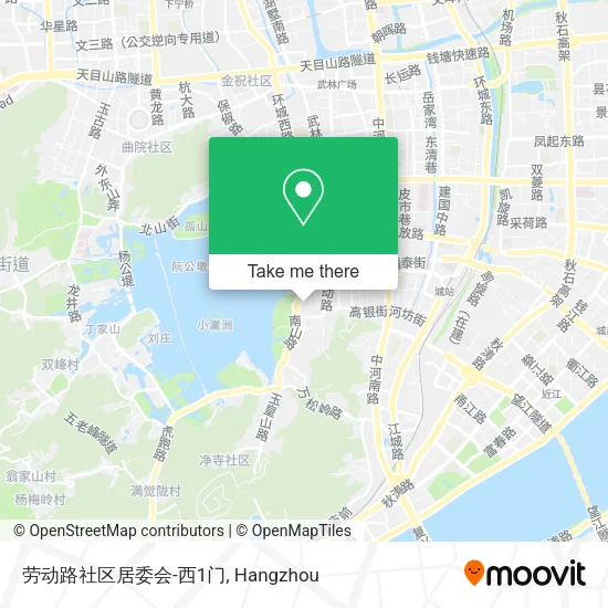 劳动路社区居委会-西1门 map