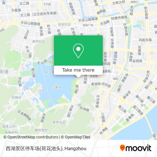 西湖景区停车场(荷花池头) map