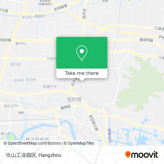 坎山工业园区 map