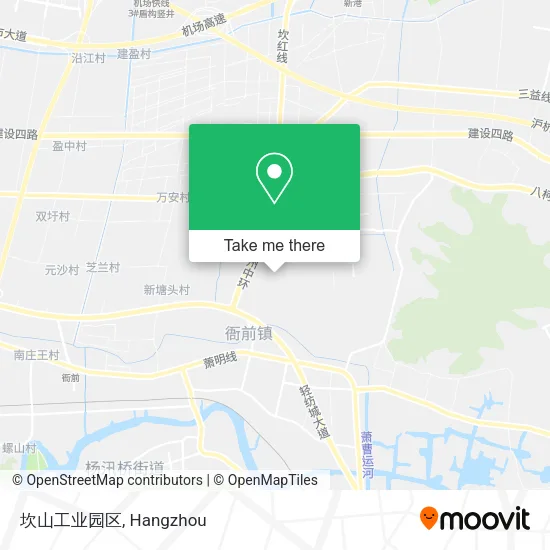 坎山工业园区 map
