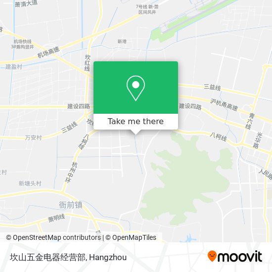 坎山五金电器经营部 map