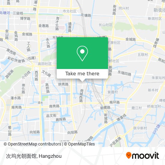次坞光朝面馆 map