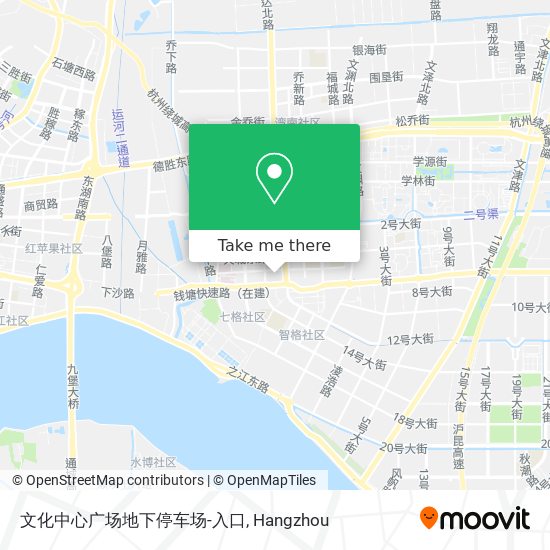 文化中心广场地下停车场-入口 map
