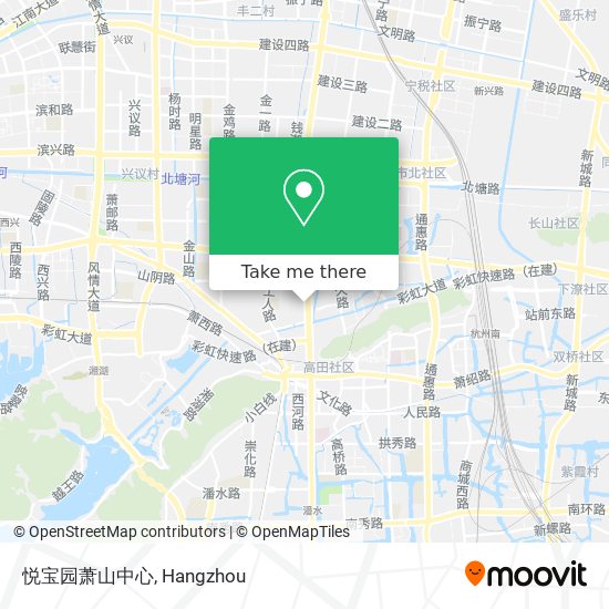 悦宝园萧山中心 map