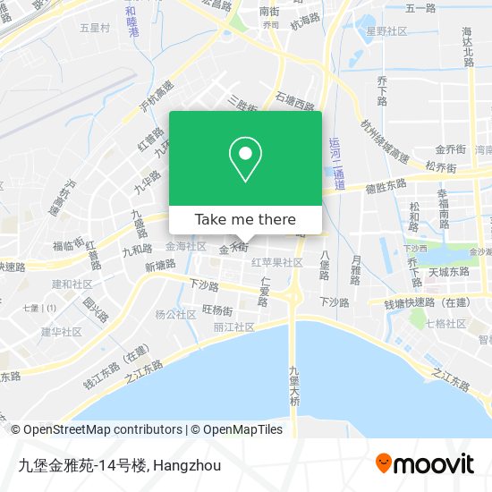 九堡金雅苑-14号楼 map