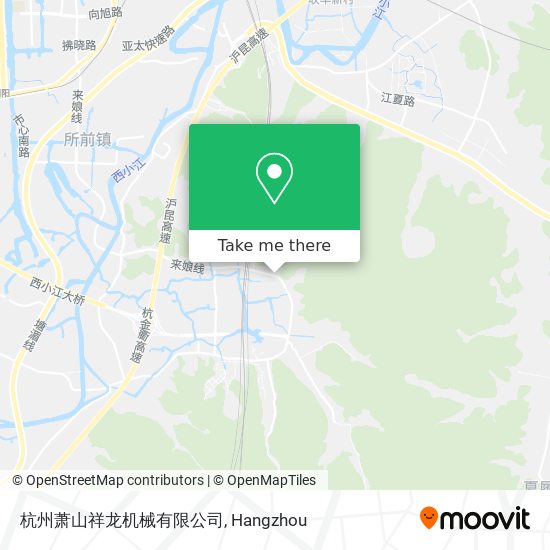 杭州萧山祥龙机械有限公司 map