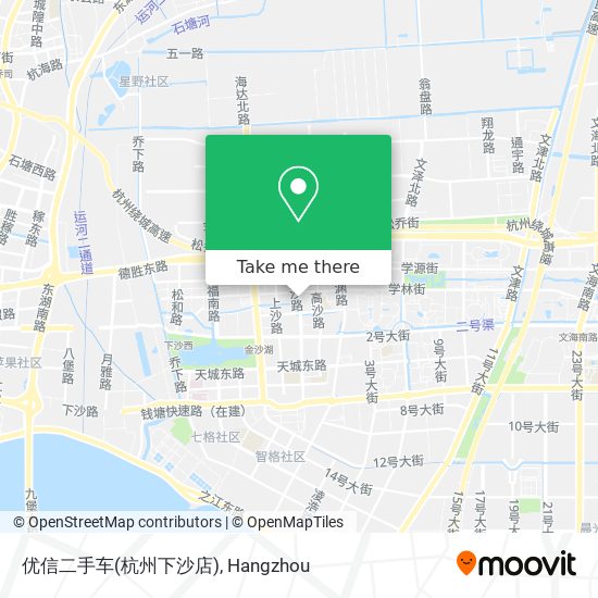 优信二手车(杭州下沙店) map