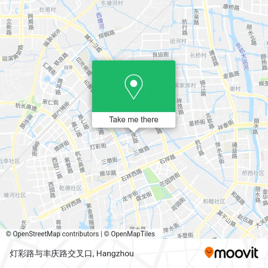 灯彩路与丰庆路交叉口 map