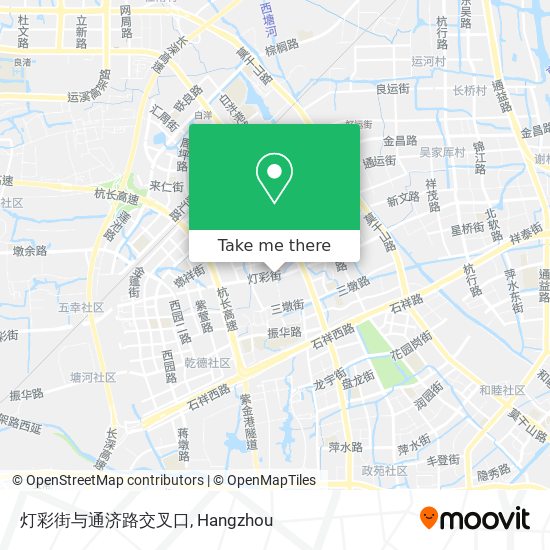 灯彩街与通济路交叉口 map