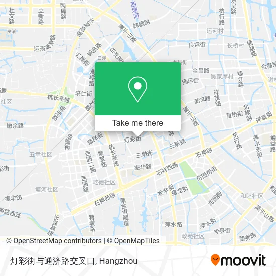 灯彩街与通济路交叉口 map