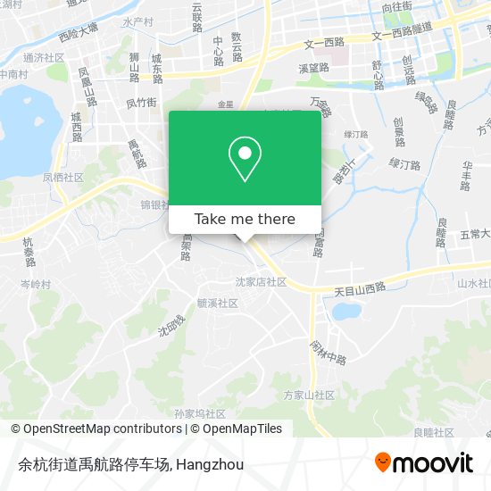 余杭街道禹航路停车场 map
