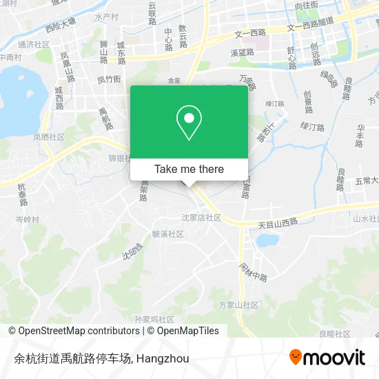 余杭街道禹航路停车场 map