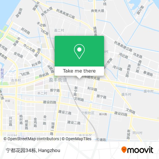 宁都花园34栋 map